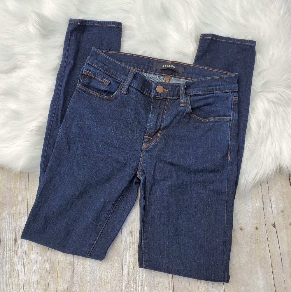 J BRAND Dark Skinny Starless Jeans Size 27 EUC - Picture 2 of 6